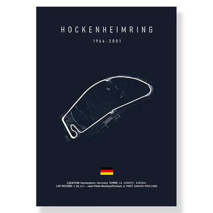 DecorBites™ F1 Monaco Imola Track Canvas Art Print