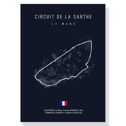 DecorBites™ F1 Race Track Canvas Art Print