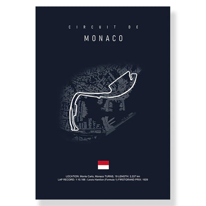 DecorBites™ F1 Race Track Canvas Art Print