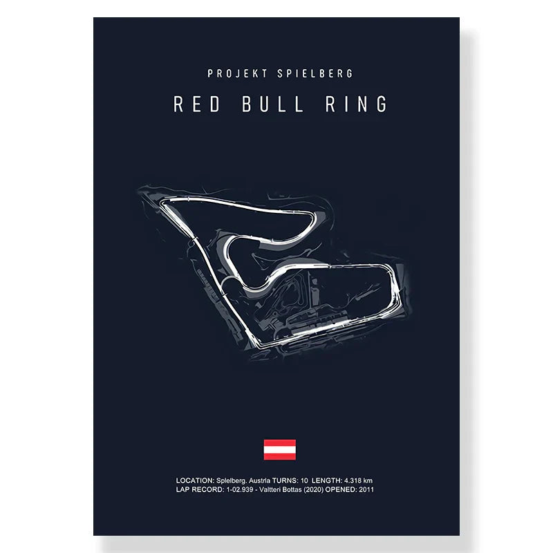 DecorBites™ F1 Race Track Canvas Art Print