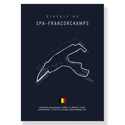 DecorBites™ F1 Race Track Canvas Painting Wall Art
