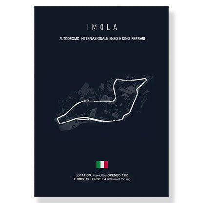 DecorBites™ F1 Racing Track Canvas Art for Living Room