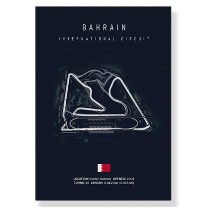 DecorBites™ F1 Track Circuit Canvas Painting for Living Room