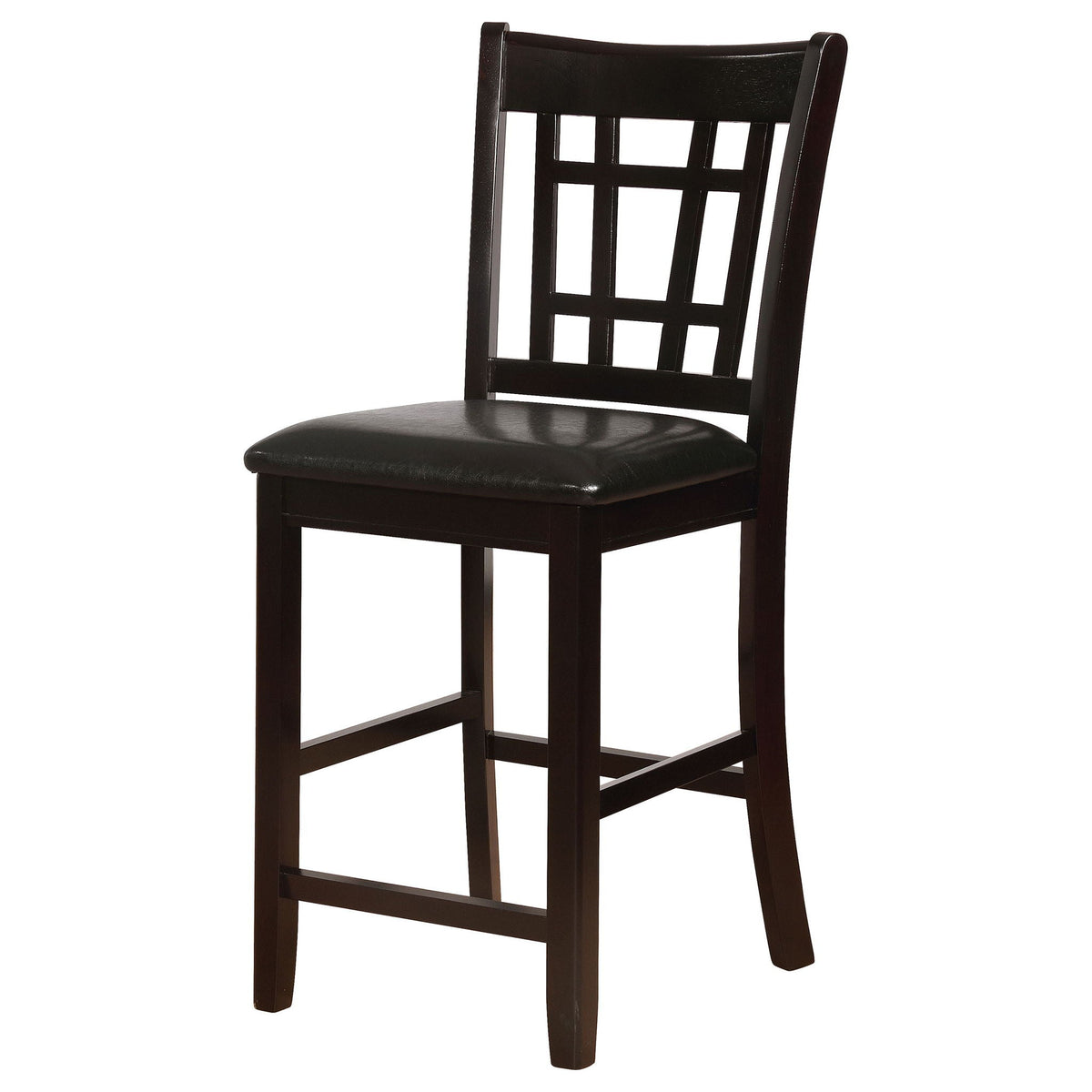 Lavon Wood Counter Height Dining Chair Black and Espresso (Set of 2)