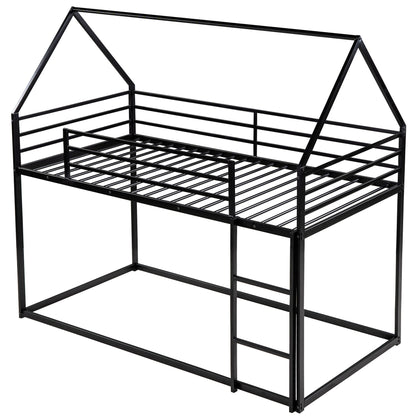 House Bunk Bed With Built In Ladder
