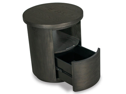 Bosley - Round End Table - Coffee Bean