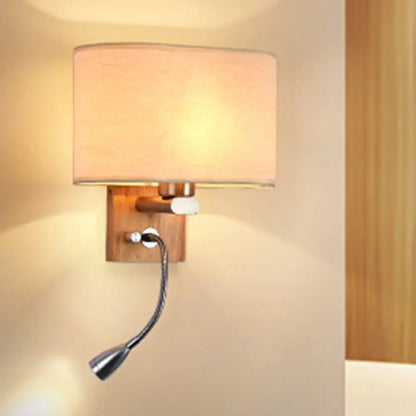 DecorBites™ Fabric Adjustable Bedside Reading Lamp