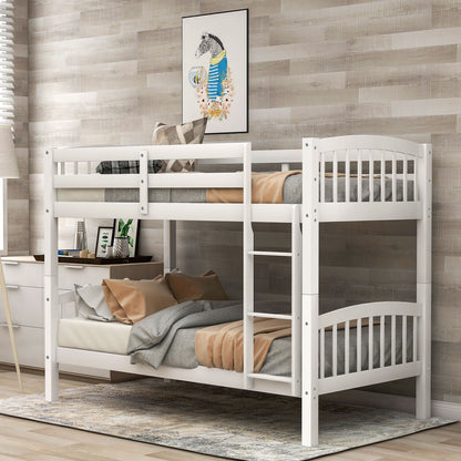 Solid Construction Bunk Bed With Ladder