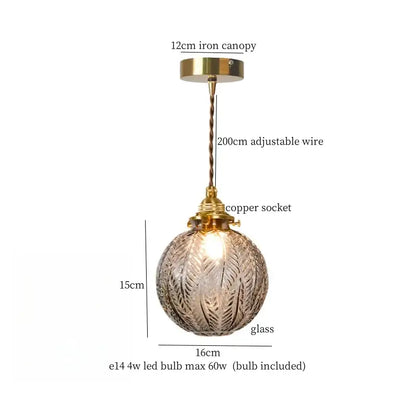 Faceted glass pleats led pendant light brass dining room