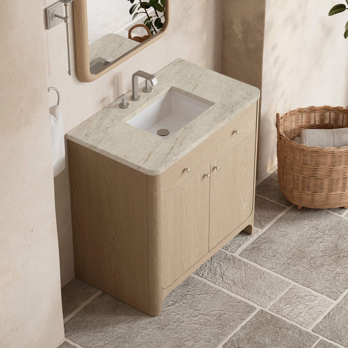 James Martin Gracyn 36" Single Bathroom Vanity, Coastal Driftwood