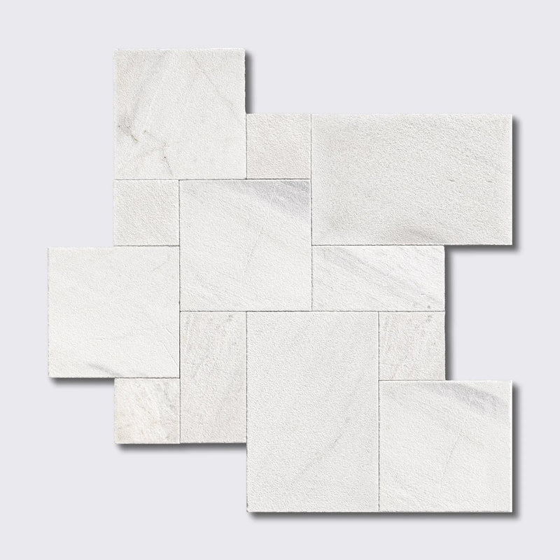 Fantasia Blanca Textura Seal Marble Pavers Versailles Pattern