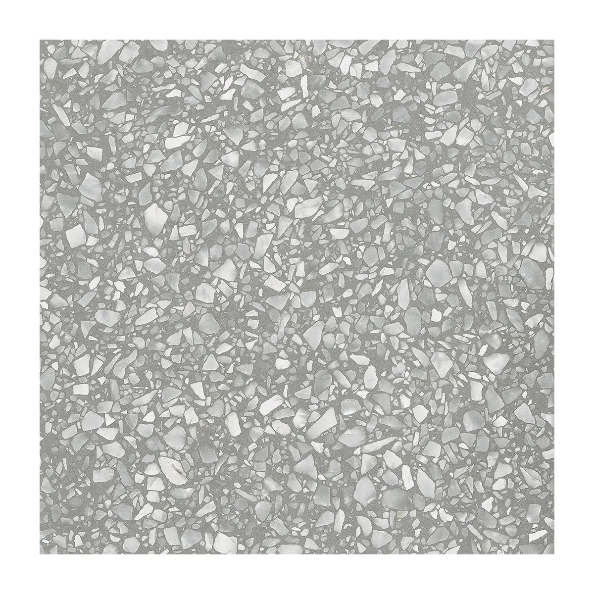 Fashion Grey Matte Terrazzo Look Porcelain Tiles 24x24