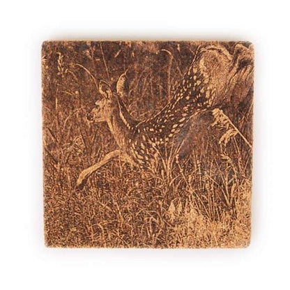 Etched Cork Coaster | Multiple Designs | Single Coaster | RCK Creations & More