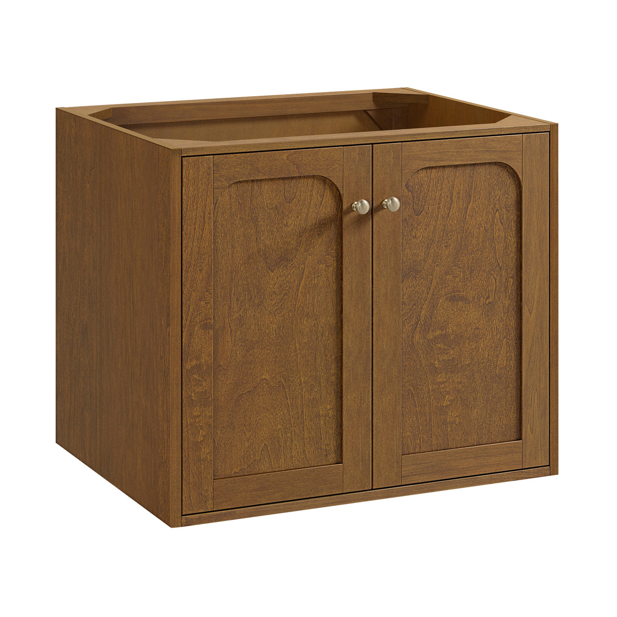 James Martin Laurent 30" Dual Mount Single Bathroom Vanity, Honey Oak