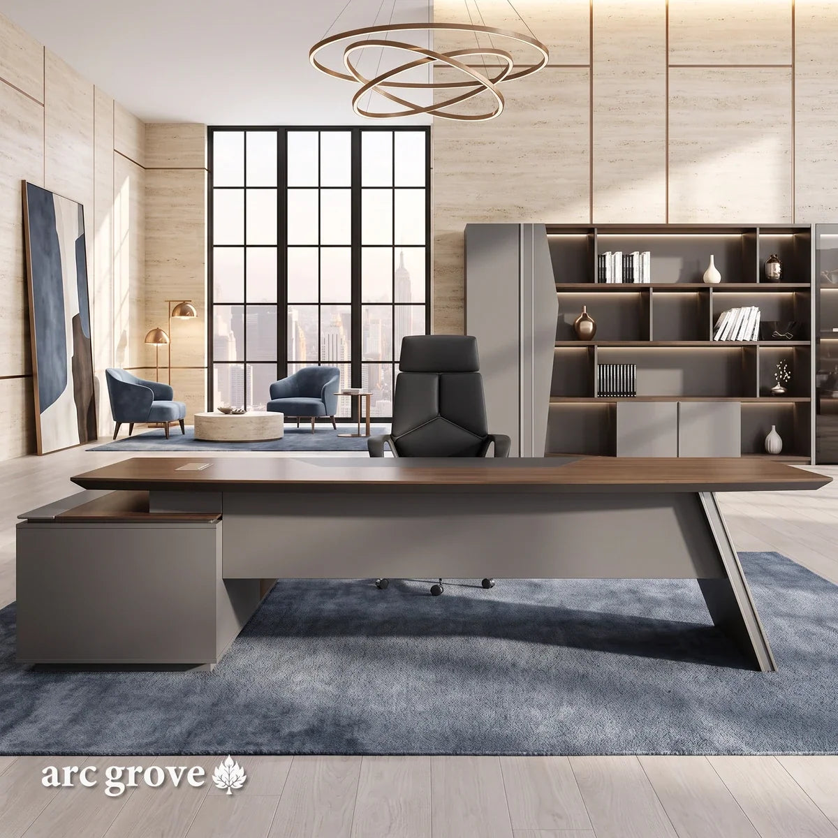 Finley · Modern L-Shaped Executive Desk