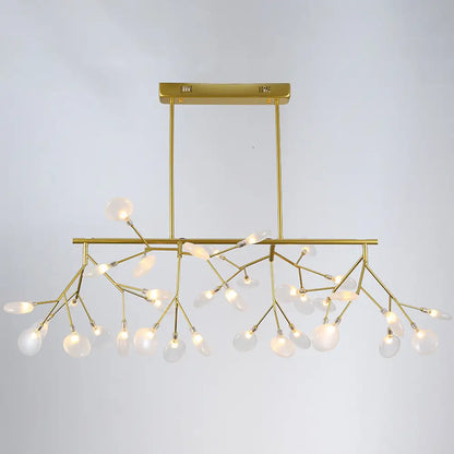 DecorBites™ Firefly LED Island Pendant Light: Modern Acrylic Linear Lamp for Dining Room Ceiling