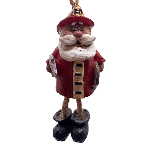 Fireman Santa Ornament | Bert Anderson Collection