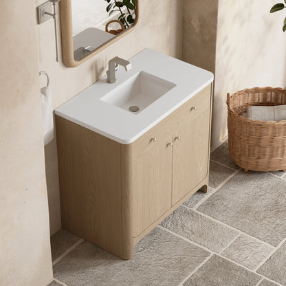 James Martin Gracyn 36" Single Bathroom Vanity, Coastal Driftwood