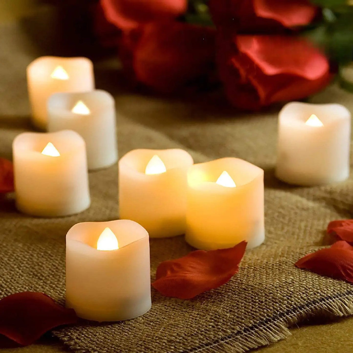Flameless LED Candle Light – Warm White, Timed Light with Flashing Mode