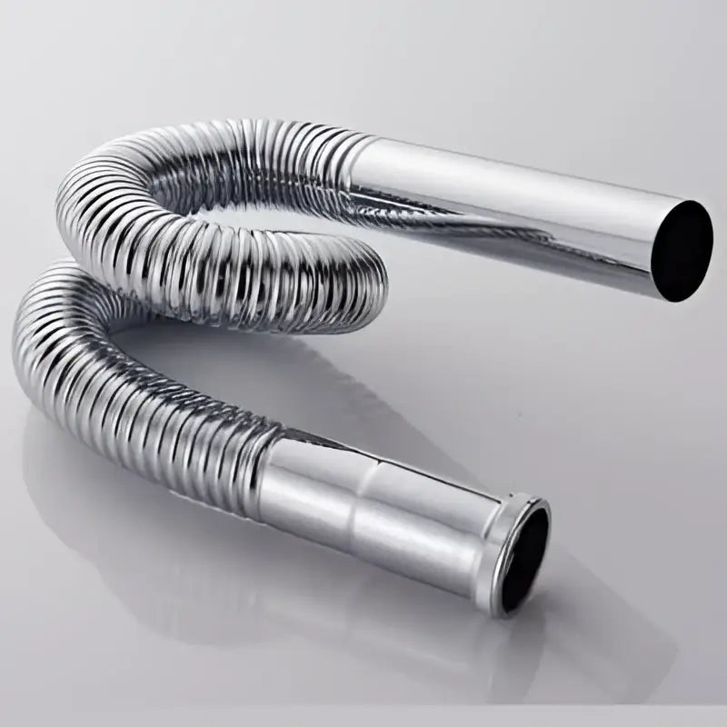 Flexible chrome brass siphon sink drain pipe kitchen water tube