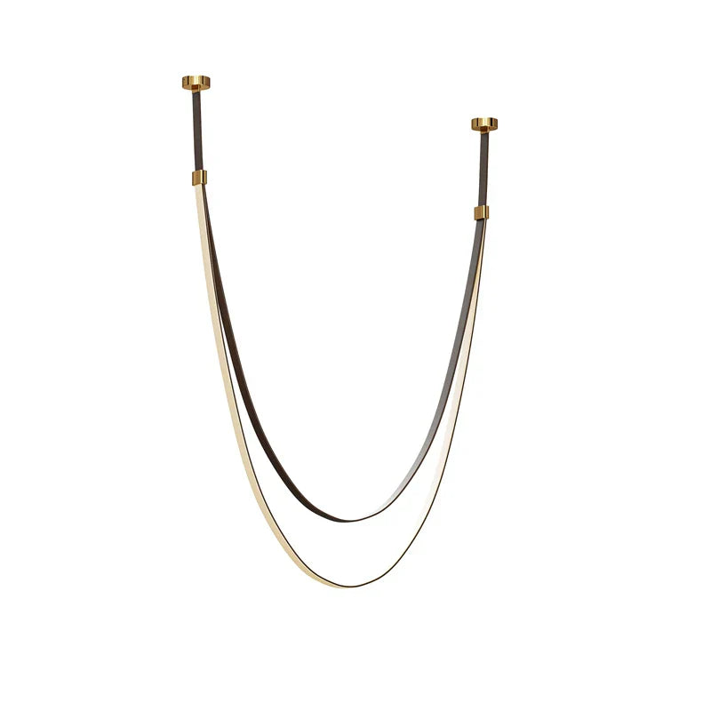 DecorBites™ Flexible Leather Belt LED Chandelier Light