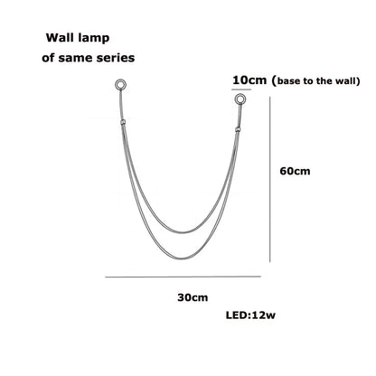 DecorBites™ Flexible Leather Belt LED Chandelier Light