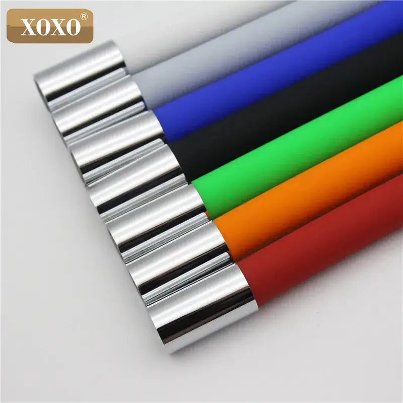 Flexible red silica gel nose kitchen faucet with chrome handle