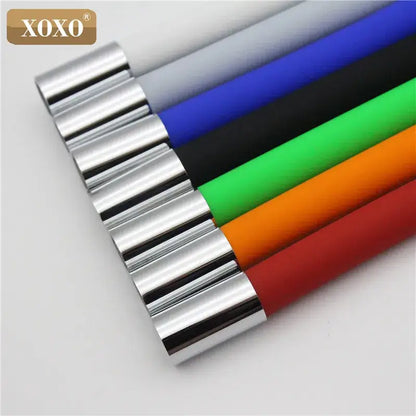 Flexible red silica gel nose kitchen faucet with chrome handle