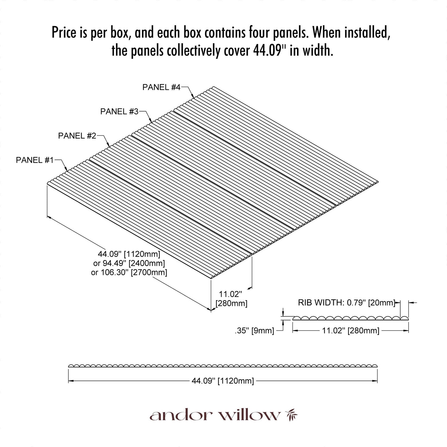 Flexible Ribbed Wood Panels
