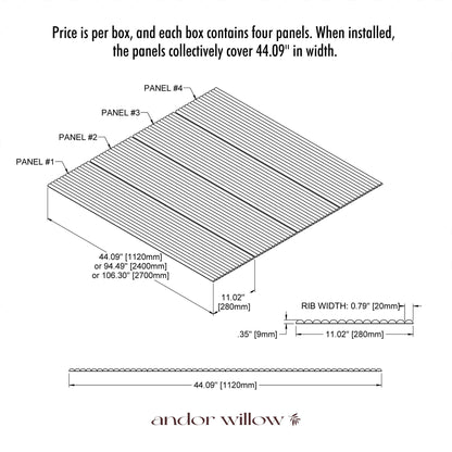 Flexible Ribbed Wood Panels