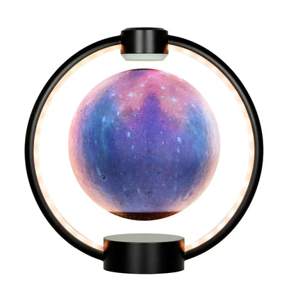 Floating Moon Lamp with Bluetooth Speaker and Colorful Lights