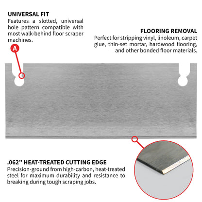 12" X 3" General Purpose Floor Scraper Tile Stripper Blade for TSCP8