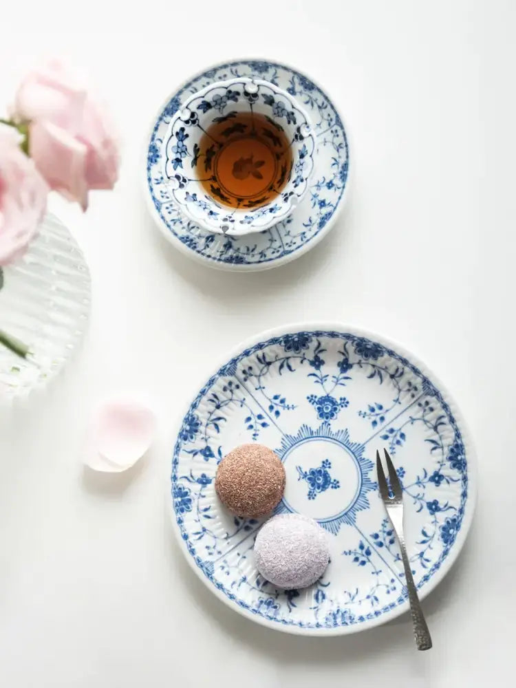 Floral blue & white ceramic dining set for dining room