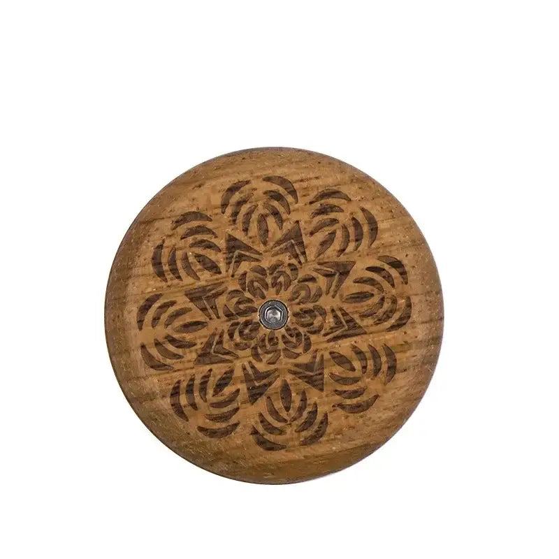 Floral engraved wooden french bread lame kitchen dough scorer set