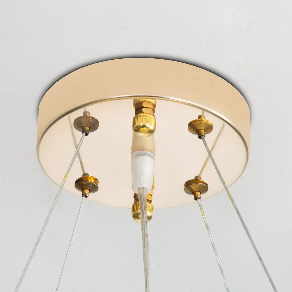 DecorBites™ Floral French White Ceramic Chandelier - Romantic Home Décor