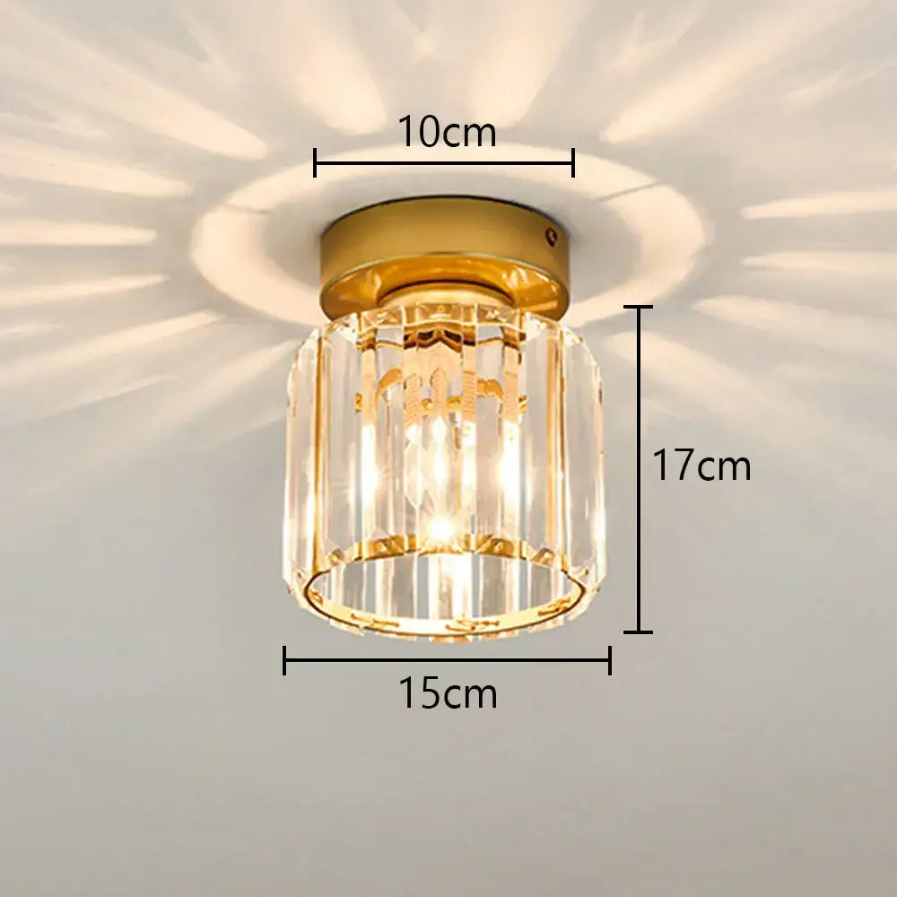 Floral gold glass crystal led ceiling chandelier for living room
