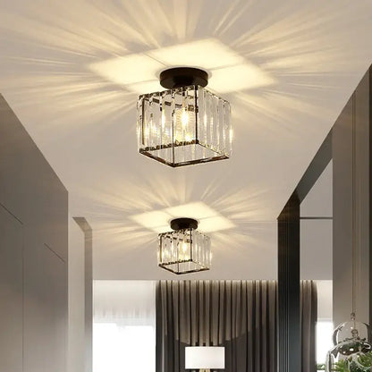 Floral gold glass crystal led ceiling chandelier for living room