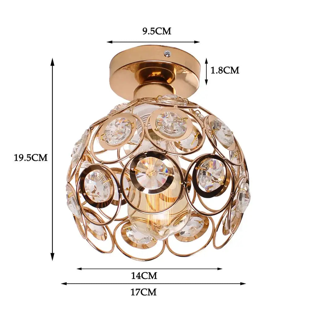 Floral gold glass crystal led ceiling chandelier for living room