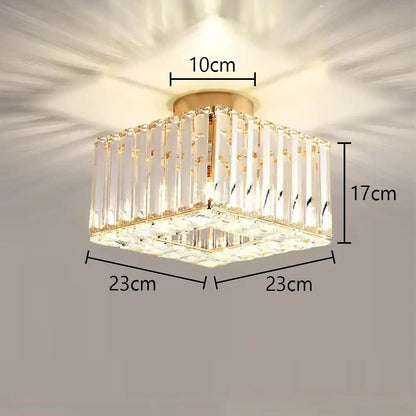 Floral gold glass crystal led ceiling chandelier for living room