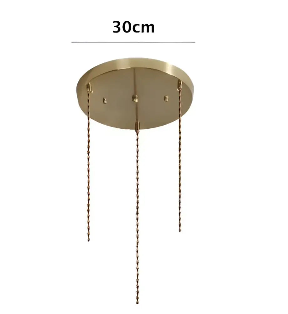 Floral green glass pendant lights for living room in golden brass