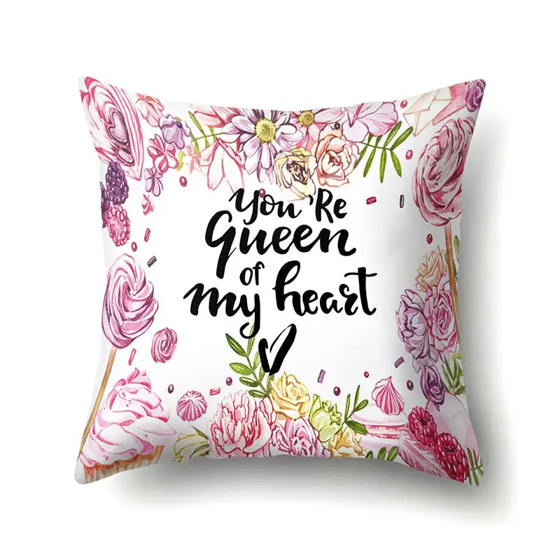 Floral green tropical leaves pillow cover bedroom seasonal decor