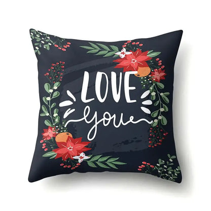 Floral green tropical leaves pillow cover bedroom seasonal decor