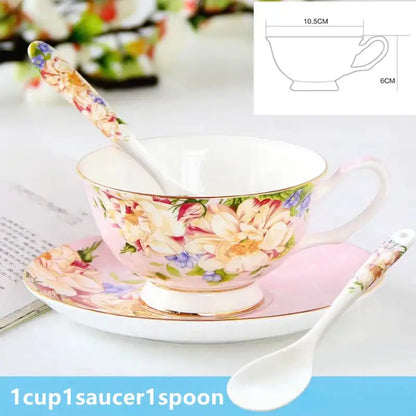 Floral pastel porcelain tea set – dining room afternoon tea cup