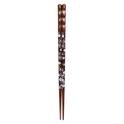Floral patterned bamboo wood chopsticks set – dining room gift box
