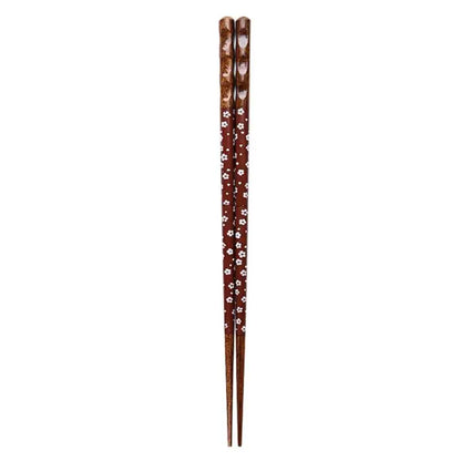 Floral patterned bamboo wood chopsticks set – dining room gift box