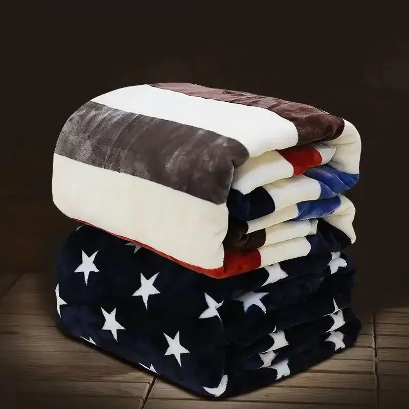 Floral red & pink coral fleece flannel flower blanket bedroom decor