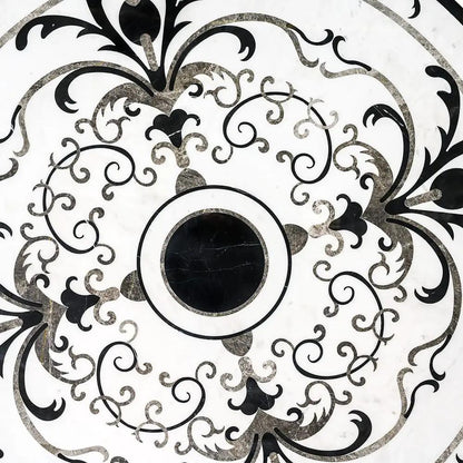 Florans Multi Finish Round Marble Medallions 48x48