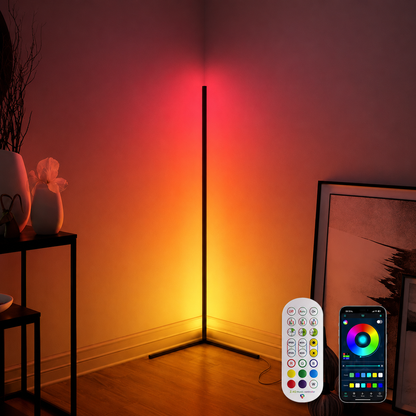 RGB Corner Floor Lamp, Support App, Music Sync