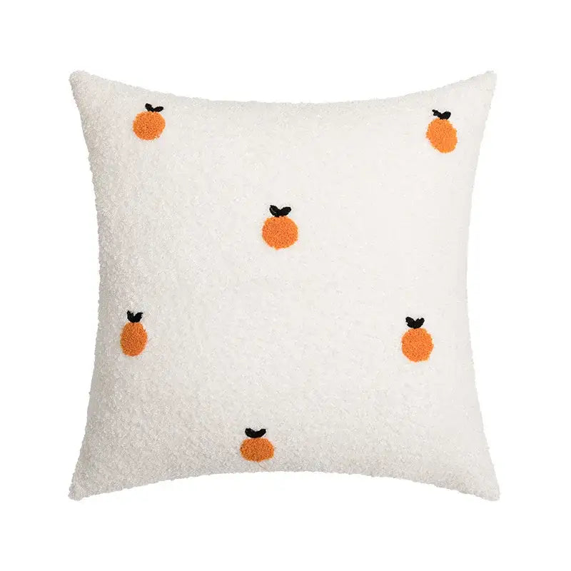 Fluffy comfort pillow cover avocado green & white living room decor