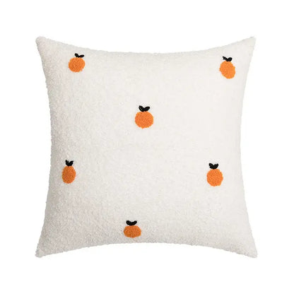 Fluffy comfort pillow cover avocado green & white living room decor